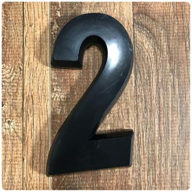 Imagem de Número 2 Residencial Preto 14cm De Altura