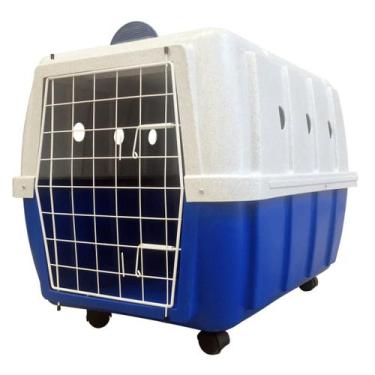 Imagem de Caixa De Transporte Clicknew Para Cães Gatos Com Roda Nº4