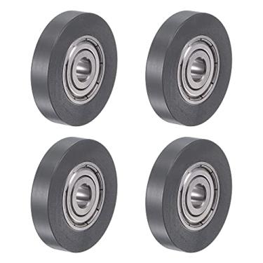 Imagem de 4 PCS Guia Polia Roda Flat Groove 6mm Eixo Furo 30mm Diâmetro Pompa Revestido