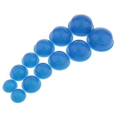 Imagem de Newmind 12 peças de ventosas de silicone anticelulite para massagem corporal