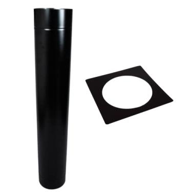 Imagem de Duto 7 Polegadas Com Acabamento De Forro, Chaminé Lareira