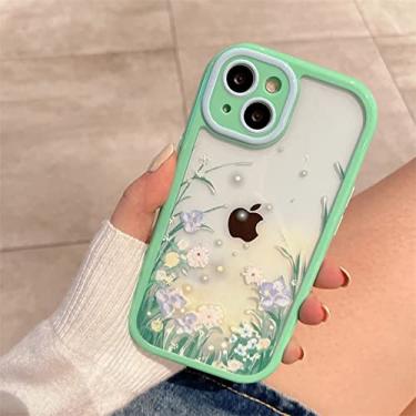 Imagem de Capa de telefone de geometria de pintura a óleo em aquarela para iPhone 13 12 11 Pro Max XR XS Max Soft Shockproof Bumper Clear Back Cover, T8, para iPhone XR