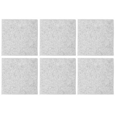 Imagem de Placas de Absorção de Som, 6 PCs Fibra de Poliéster Painéis de Absorção Acústica Tratamentos Acústicos para Isolamento de Graves de Eco Tratamento Acústico e Decoração de Paredes (Cinza prateado)
