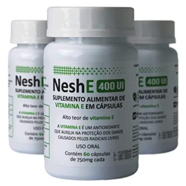 Imagem de Nesh E 400 UI - Vitamina E/tocoferol - 60caps - kit 3-180caps