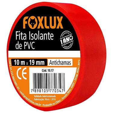 Imagem de Foxlux Fita Isol. 10 Mts Vermelha - Tubo C/10
