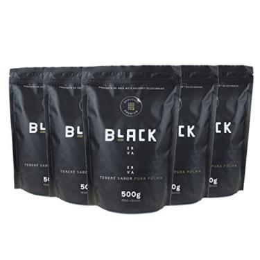 Imagem de KIT COM 5 ERVA MATE PARA TERERÉ BLACK ERVA 500G (Pura Folha)