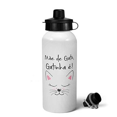 Imagem de Garrafa Squeeze MQ6 - Mãe de gato, gatinha é