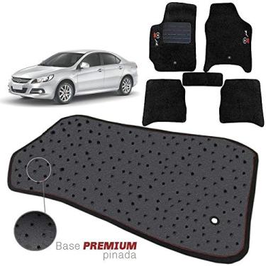 Imagem de Jogo de Tapete Carpete Tevic Pinado Jac J5 2011 12 13 14 15 Impermeável Lavável Logo Bordado 5 Peças