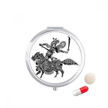 Imagem de Porta-comprimidos de ópera chinesa tradicional Shadow Play, caixa de armazenamento de remédios