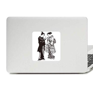 Imagem de Adesivo de vinil para laptop com desenho japonês, desenho japonês, decoração de policarbonato