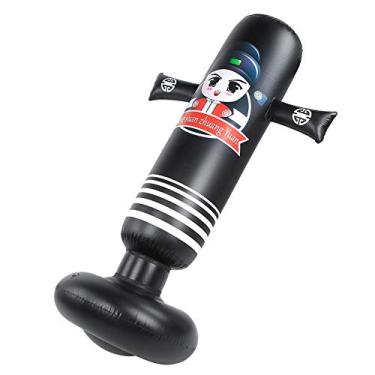 Imagem de Alívio de pressão seguro e confiável, saco de perfuração inflável de PVC, fácil de inflar e esvaziar, acessório esportivo preto para casa ou negócios (Central Plains Champion Black, 1,6 metros)