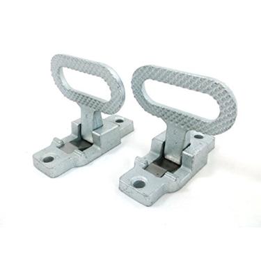 Imagem de Red Hound Auto Par (2 unidades) Dobrável Utilitário de Cama Etapa de Corpo Resistente Premium Galvanizado Aço Flip Up Dobrável RV Camper Trailer RV Bus Segurança Step-up Pista Antiderrapante Agarre na Alça Auxiliar