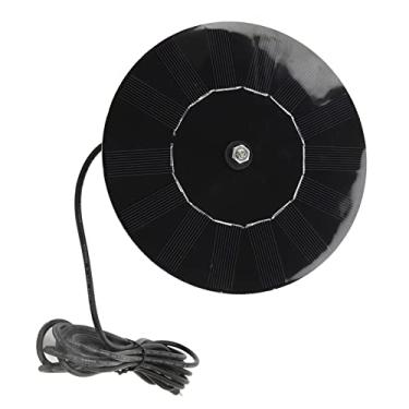 Imagem de Painel solar para trailer, suporte firme de carregador de bateria solar mono potente cabo de carregamento de 3 metros, portátil para monitoramento de câmera ao ar livre (4W redondo)