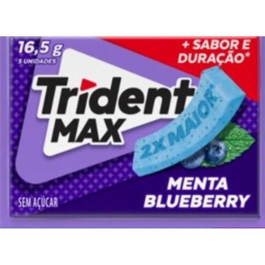 Imagem de Chiclete Trident Max Menta Blueberry 16,5 gramas