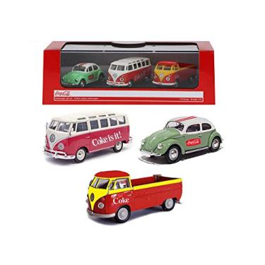 Imagem de Volkswagen Coca Cola 3 Piece Gift Set 1/72 Diecast Car Models by Motorcity Classics