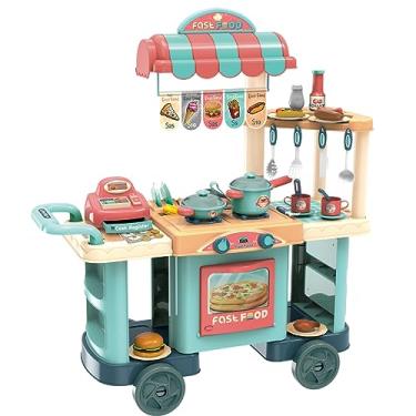 Imagem de Replay Kids Cozinha Infantil Bancada Food Truk, Forno e Fogão Com Acessórios e Caixa Registradora, Multicolorida