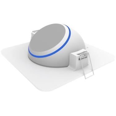 Imagem de Suporte de Embutir no Teto para Alexa Echo Dot 4 e 5 – Design Quadrado – Branco