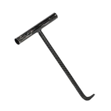 Imagem de OSALADI gancho de tampa de bueiro dispositivo de levantamento de porta gancho de porta de enrolar gancho para pendurar no teto ganchos para pendurar puxar gancho t gancho elevação levantar