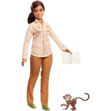 BONECA BARBIE COM CENARIO E ANIMAL PET SHOP GRG90