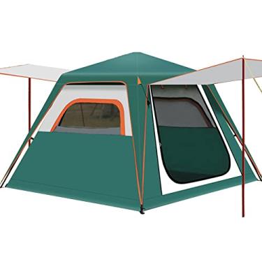 Imagem de Barraca de acampamento, barraca pop-up com varanda estendida para 3-4 pessoas Abrigo so...