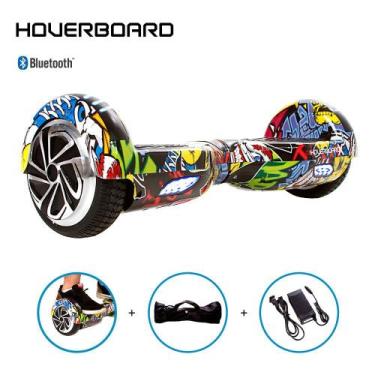 Imagem de Skate Elétrico 6,5 Hip-Hop Hoverboard Com Bluetooth E Bolsa