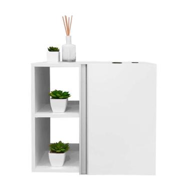 Imagem de Conjunto Gabinete para Banheiro Branco 55cm sem Cuba Harpia