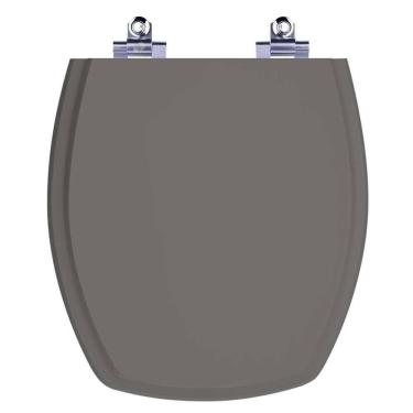 Imagem de Assento Sanitário Laqueado Soft Close Thema Cinza Ambar (Cinza Escuro) para vaso Incepa