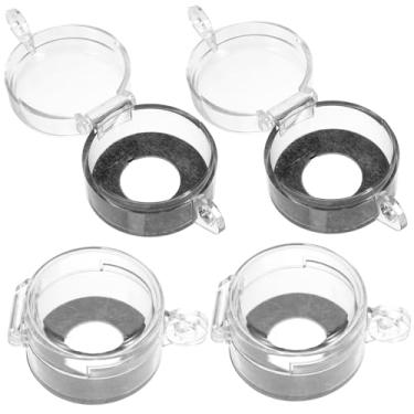 Imagem de Veemoon 4 Pcs 22mm Capa Protetora De Parada De Emergência Transparente Capa Protetora Φ22 Botão Acessórios Acessórios Proteção Interruptor 50 * 32 4 Peças Tampa Do Interruptor De Emergência