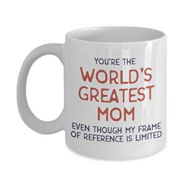 Imagem de Caneca para mãe – presente para a mãe – presente para a mãe – melhor mãe do mundo – xícara de café – ideia de presente para o dia das mães – ideia engraçada de presente para aniversário, Natal