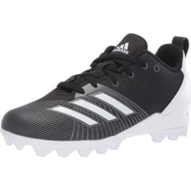 Imagem de adidas Tênis de futebol infantil unissex Adizero Spark Md, Preto/Branco/Metálico Noturno, 1 Little Kid