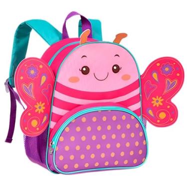Imagem de Mochila Costas Clio Pets Borboleta Rosa "13" - Clio Style