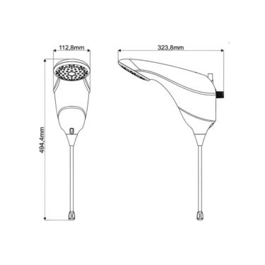 Imagem de Ducha Eletrônica Sublime 220v - Zagonel Branco