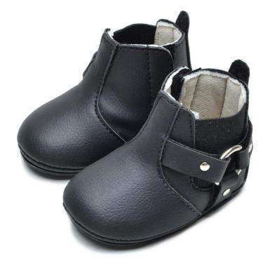 Imagem de Bota Botinha Menina Detalhe Metal Lateral Lisa Com Solinha-Feminino