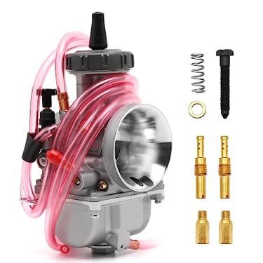 Imagem de YWLUWEI PWK Carburador de 40 mm Carburador de corrida de motocicleta universal para 400cc a 500cc Pit Dirt Bike Motocross Enduro On/Off Road ATV Quad Scooter (40 mm)
