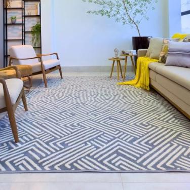 Imagem de Tapete Sala 300x250 Renaissance Quarto Novo Especial Grande Luxuoso (VEREDA 52 GRAFITE)