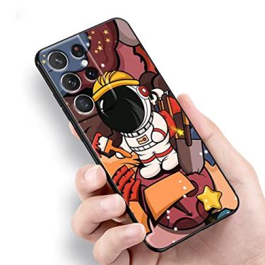 Imagem de Star Cute para Samsung Galaxy S10 S10E S9 S8 S7 S6 S22 S21 S20 FE Ultra Pro Lite Edge Plus 5G Capa de Telefone Preta, Estilo 01, Samsung S20 Ultra