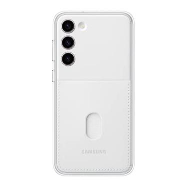 Imagem de SAMSUNG Capa para celular Galaxy S23+, capa protetora dupla com 2 placas pretas intercambiáveis, incluindo transparente e compartimento para cartão, versão dos EUA, EF-MS916CWEGUS, branca