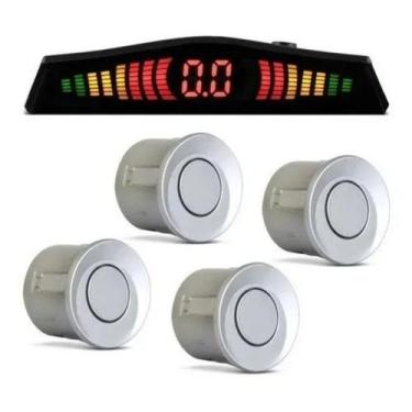 Imagem de Sensor de Ré Estacionamento 4 Pontos Display Colorido 18mm Kit Para Ca
