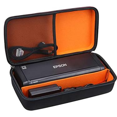 Imagem de Mchoi Capa de fone de ouvido portátil rígida compatível com Epson Workforce ES-300W/ES-200/ES-300WR scanner de documentos portátil colorido sem fio, azul