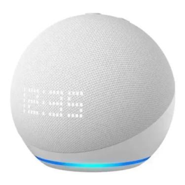 Imagem de Echo Dot 5 geração com Relógio Smart speaker com Alexa Lançamento BRAN