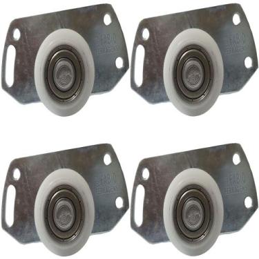 Imagem de 4 Peças - Roldana Inferior DT01 de 32mm Para Porta De Correr Guarda Ro