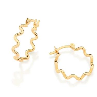 Imagem de Brincos banhado ouro 3x 24k 18k e 22k ou prata 925 femininos argola ro