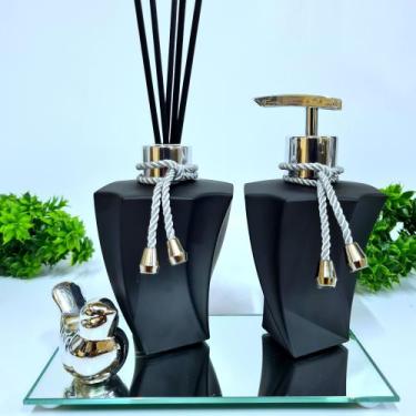 Imagem de Kit Lavabo, Difusor, Saboneteira E Bandeja, Elegance 220 Ml - R&A, Ele