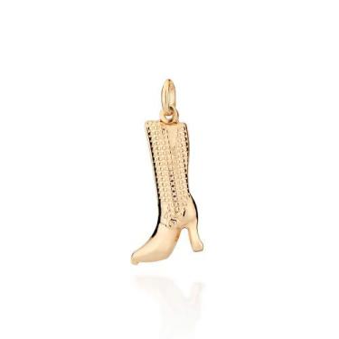 Imagem de Pingente banhado ouro 3x 24k 18k e 22k  feminino rommanel bota 542831