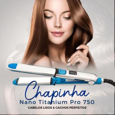Imagem de Prancha Profissional Titanium Pro750 - 2 em 1 - Original - Dermylife, 