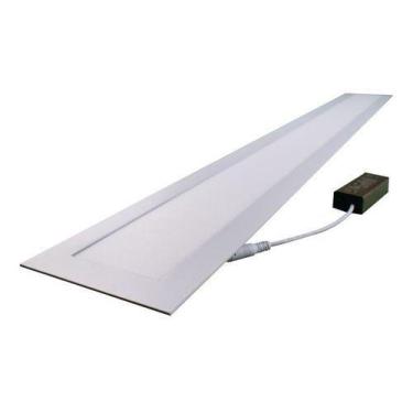 Imagem de Painel Luminária Plafon Led Embutir Retangular 10x120cm 36w Branco Que