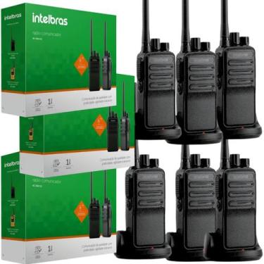 Imagem de 6 Rádios Comunicadores Intelbras Rc3002 UHF Longo Alcance Até 20km