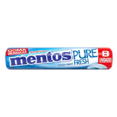 Imagem de Chiclete Mentos Pure Fresh Sabor Fresh Mint Sem Açúcar 8 Unidades