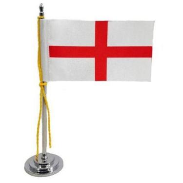 Imagem de Mini Bandeira De Mesa Da Inglaterra 15 Cm Poliéster - Sp Bandeiras