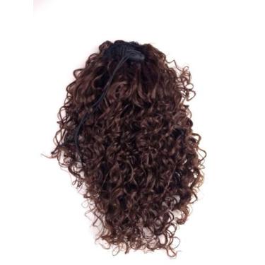 Imagem de Rabo De Cavalo Afro Cacheado Acaju 4/33 30 Cm Fibra Futura - C e c sho